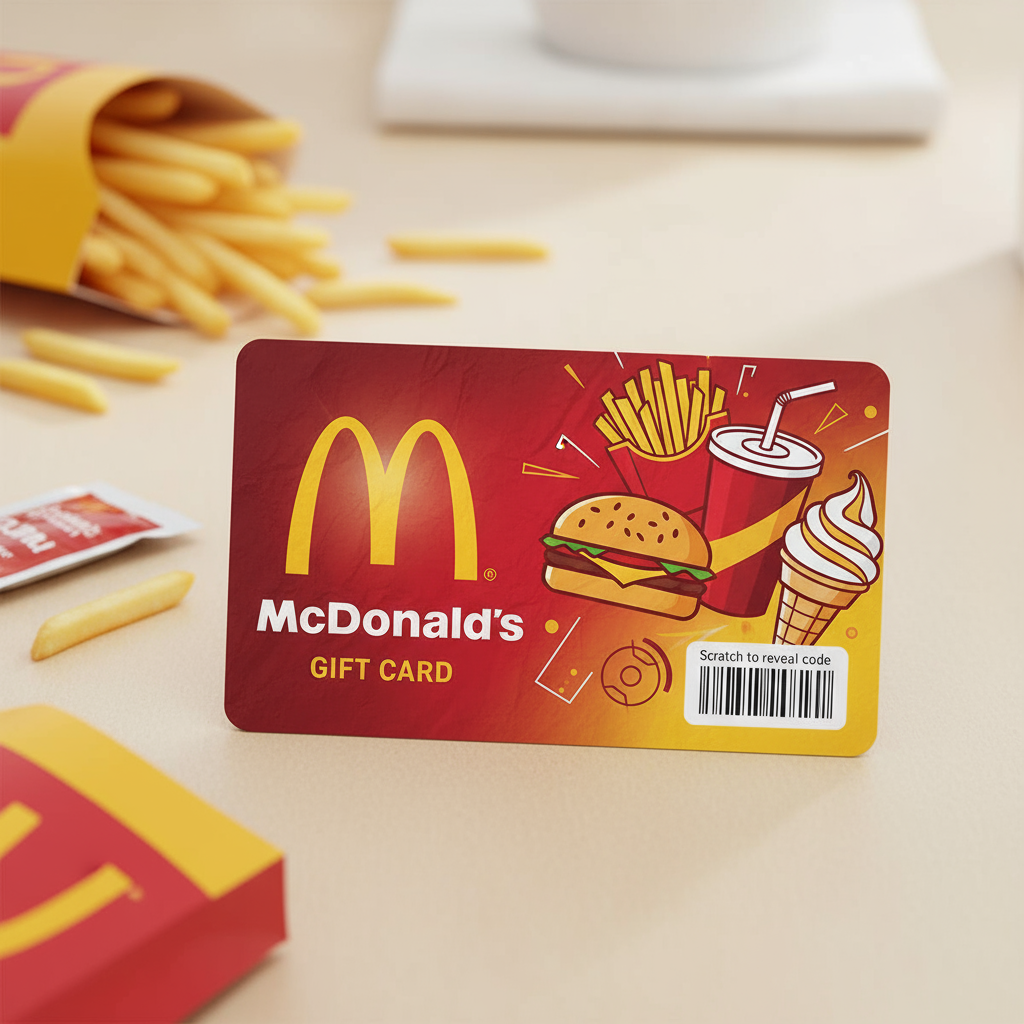 McDonalds E Gift Card – Instant Digital Voucher (₹250 to ₹2000) - KeyCrafters.in