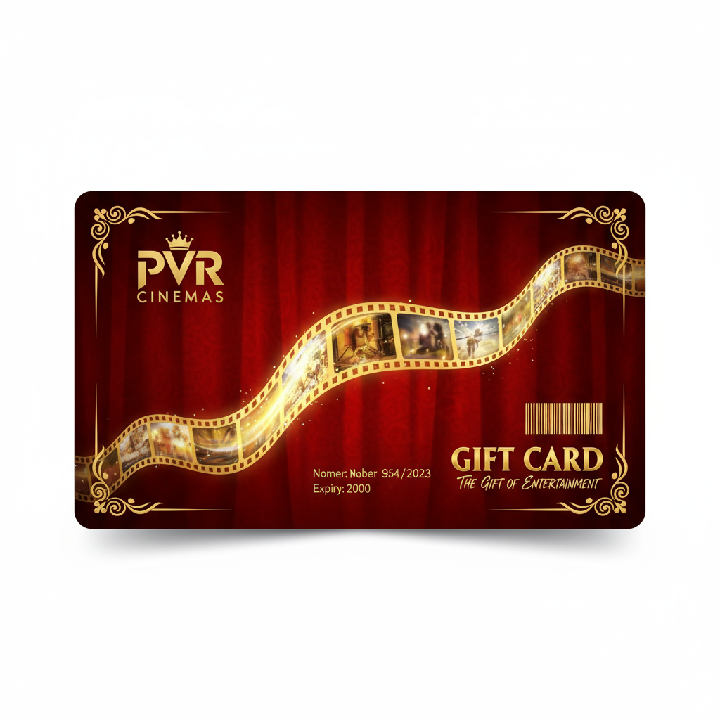 PVR E Gift Voucher - Digital Movie Gift Cards ₹100 to ₹5000 | Instant Delivery - KeyCrafters.in