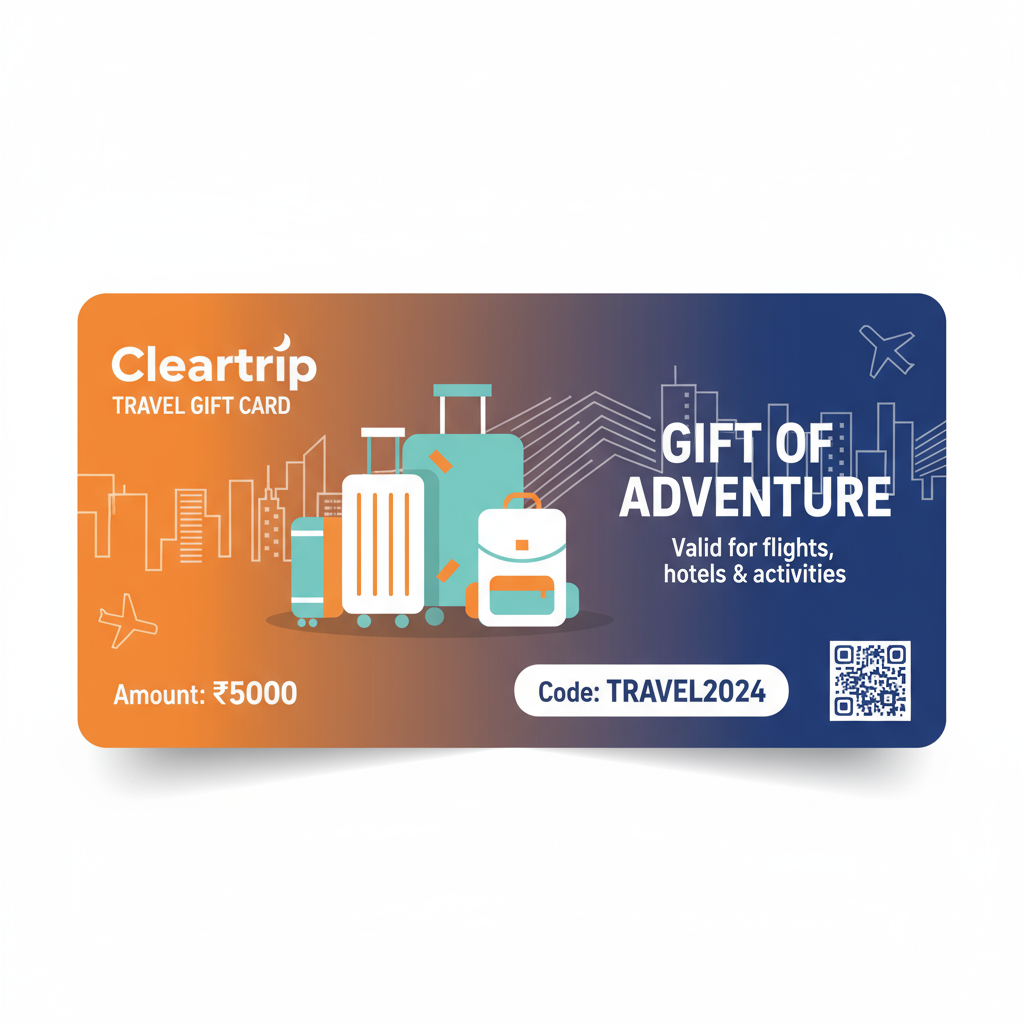 ClearTrip E Gift Card - Digital Travel Voucher with Instant Delivery
