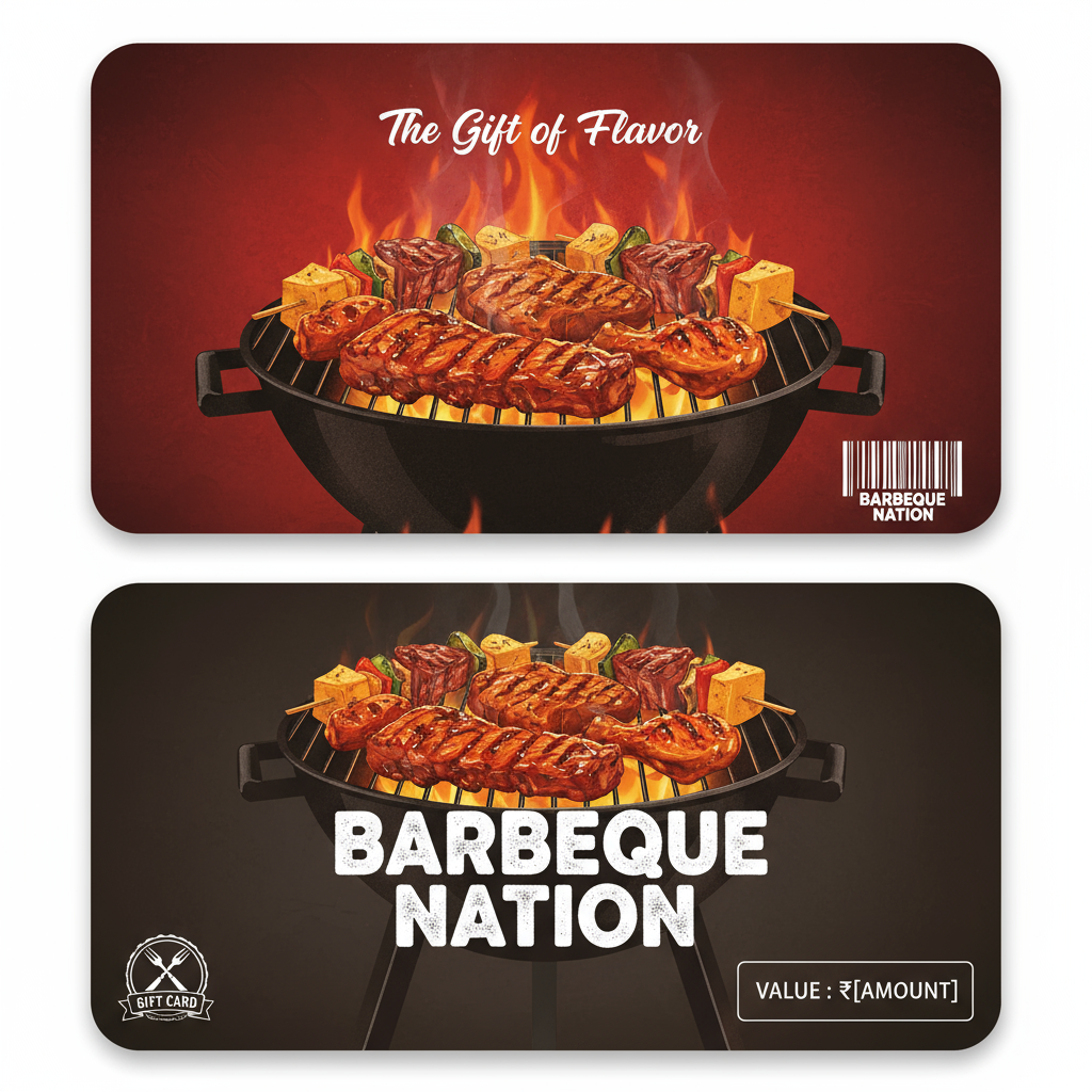 Barbeque Nation E Gift Voucher for Instant Digital Dining Experiences