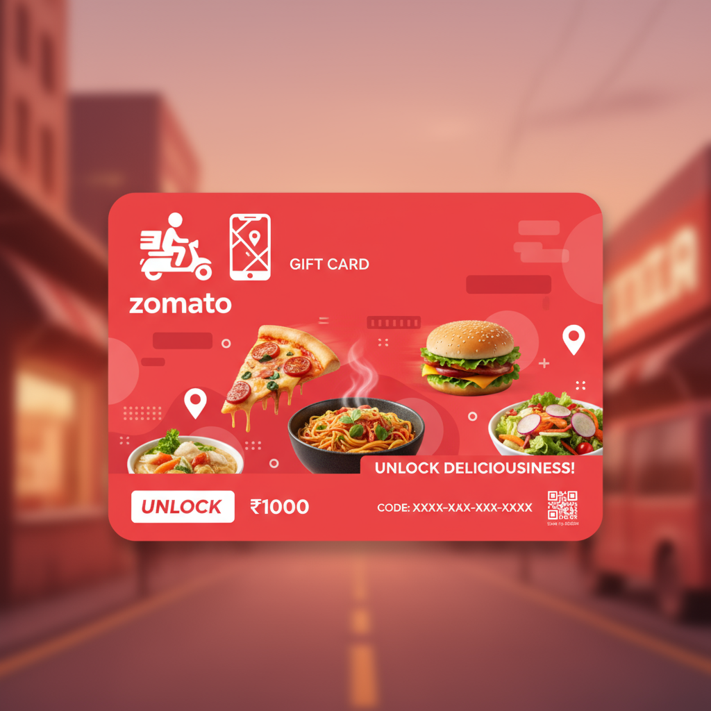 Zomato E Gift Voucher – Instantly Delivered Digital Gift Card - KeyCrafters.in