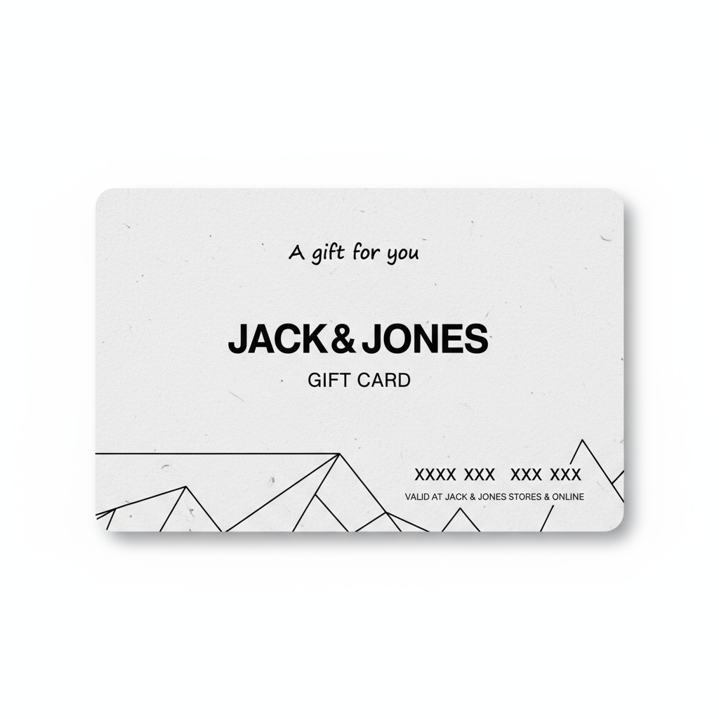 Jack & Jones E-Gift Voucher - The Ideal Digital Gift Card for Fashion Shopping Online