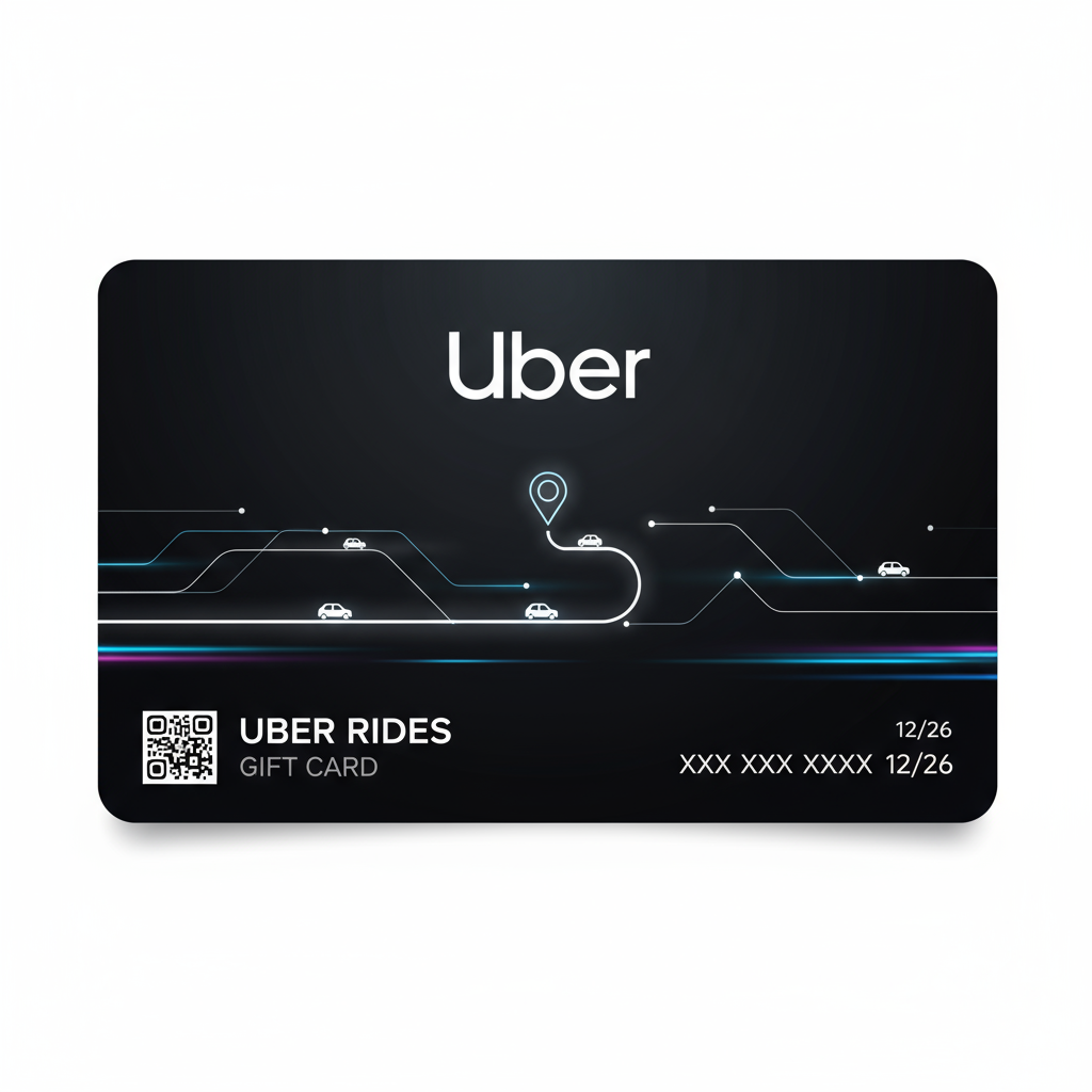 Uber E Gift Card - Digital Gift Voucher | Instant Delivery | 2.2% Discount - KeyCrafters.in