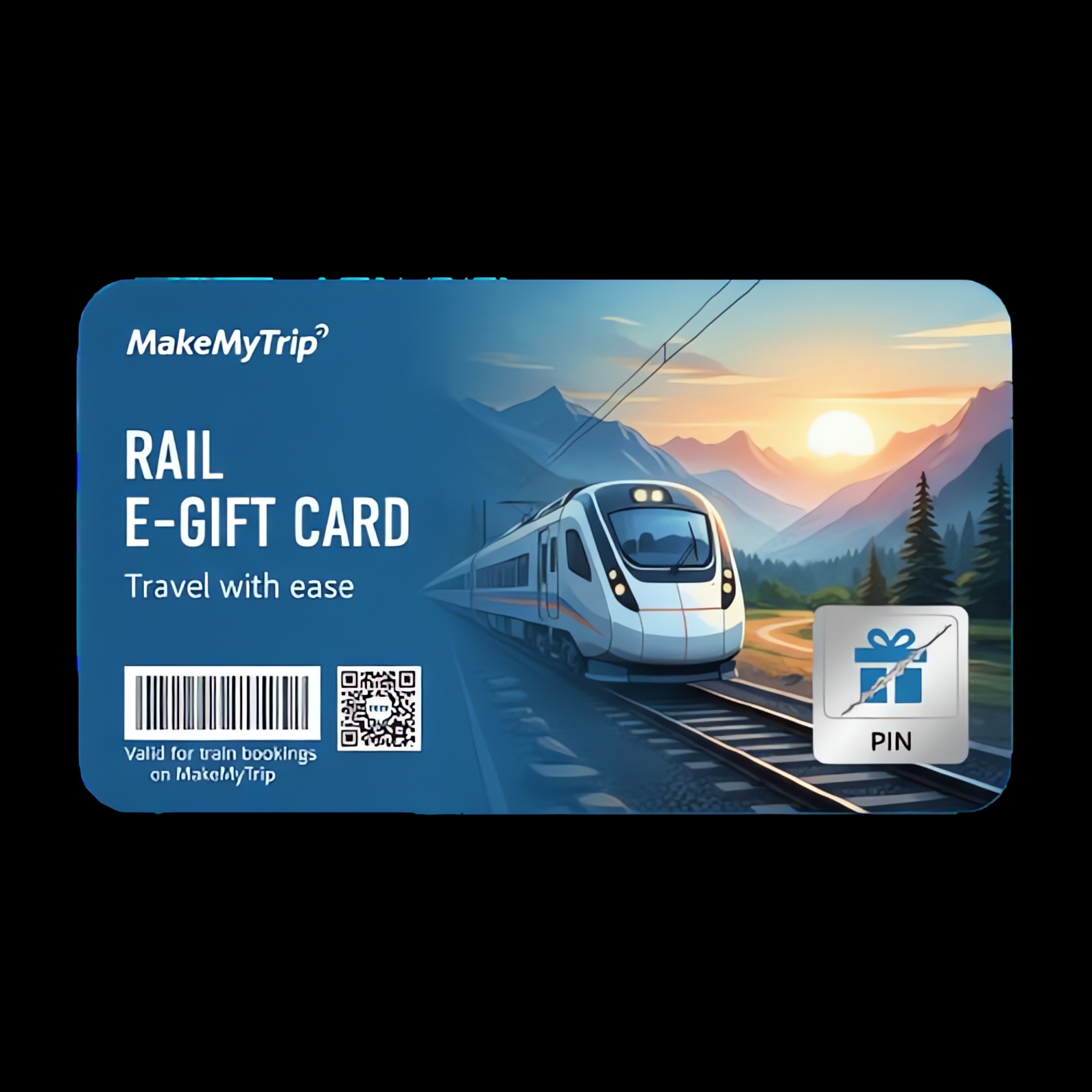 MakeMyTrip Rail E Gift Voucher for Instant Train Ticket Booking | KeyCrafter.in