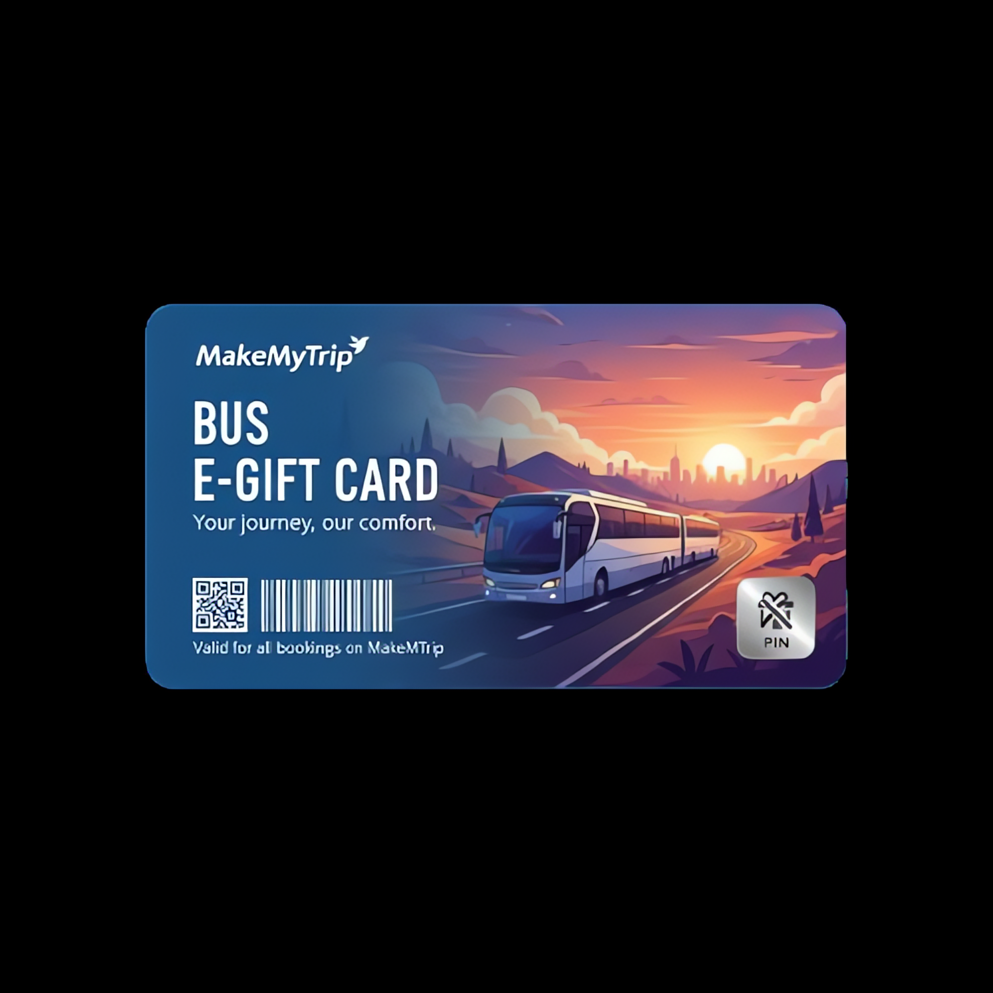MakeMyTrip Bus E Gift Voucher - Digital Gift Card for Seamless Online Bus Bookings