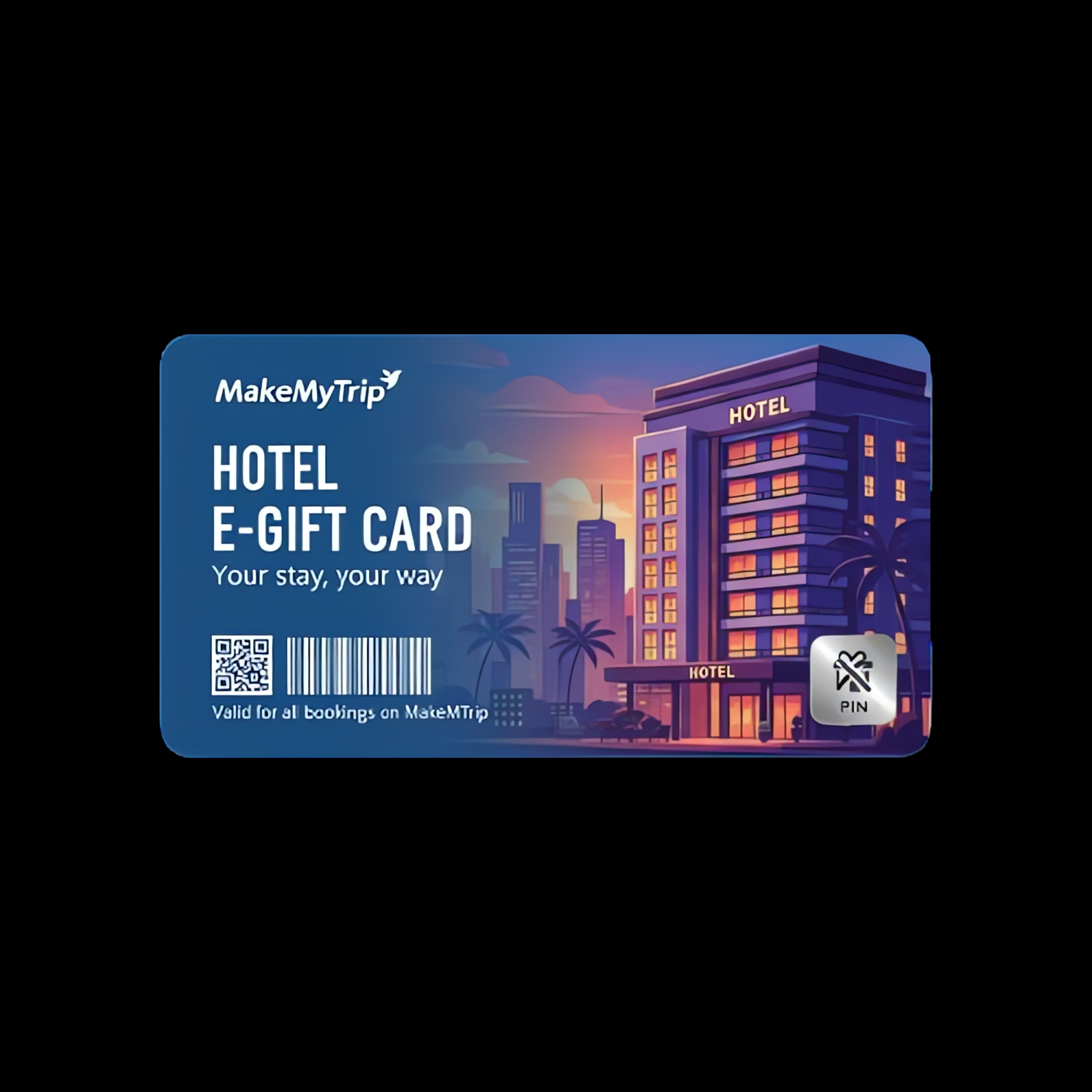 MakeMyTrip Hotel E Gift Voucher - Instantly Book Hotels at KeyCrafters.in