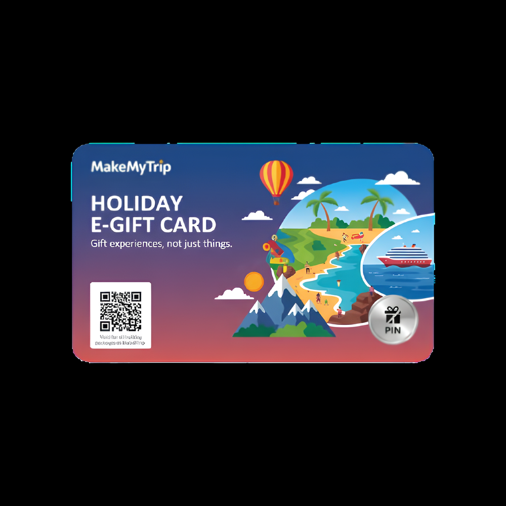 MakeMyTrip Travel Gift Card - Holiday E Gift Voucher for Memorable Journeys